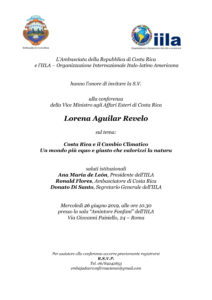 Invitación italiano - Costa Rica